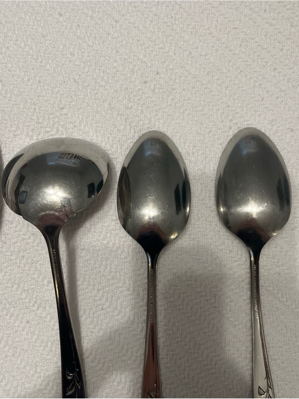Oneida Community My Rose Silver Floral-Handle Serving Flatware Set - Picture 9 of 10